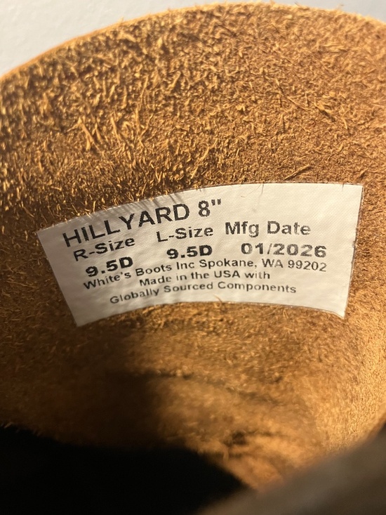 White’s Hillyard 9.5D Men’s (Brown, 8”) Excellent Condition main image 9